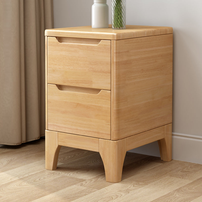 Solid Wood Night Table Contemporary Bed Nightstand for Bedroom Natural 1 Piece Clearhalo 'Bedroom Furniture' 'furn' 'furn_night_stand' 'Furniture' 'night_stand' 'Nightstands' 7808405