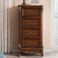 Traditional Wooden Storage Chest Bedroom Vertical Chest with Drawers Brown 4 Clearhalo 'Bedroom Furniture' 'Dressers & Chests' 'dressers_chests' 'furn' 'furn_dressers_chests' 'Furniture' 7808519