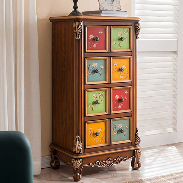 Traditional Wooden Storage Chest Bedroom Vertical Chest with Drawers Clearhalo 'Bedroom Furniture' 'Dressers & Chests' 'dressers_chests' 'furn' 'furn_dressers_chests' 'Furniture' 7808521