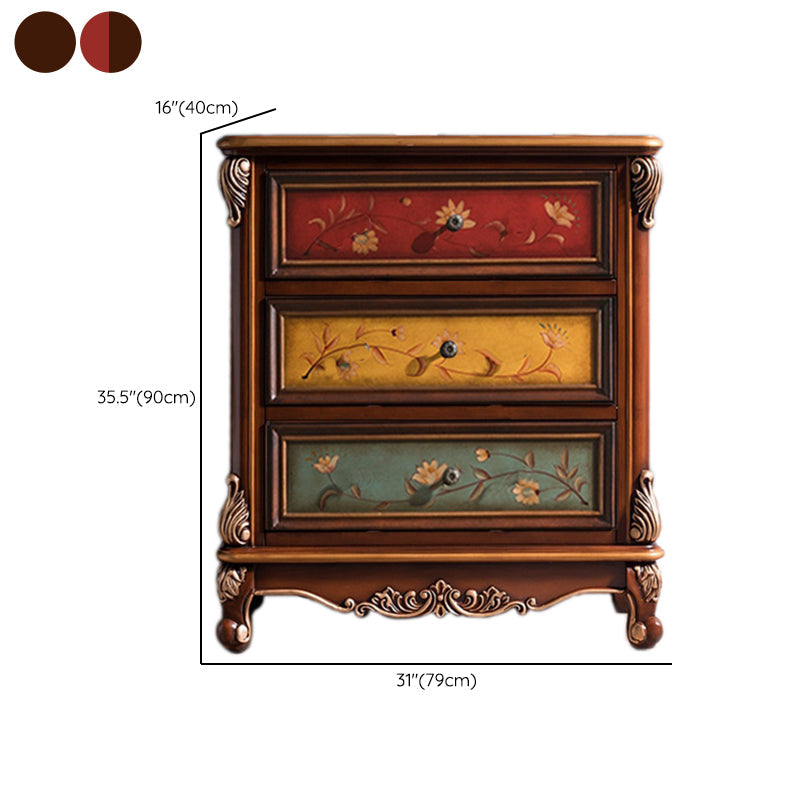 Traditional Wooden Storage Chest Bedroom Vertical Chest with Drawers Clearhalo 'Bedroom Furniture' 'Dressers & Chests' 'dressers_chests' 'furn' 'furn_dressers_chests' 'Furniture' 7808529
