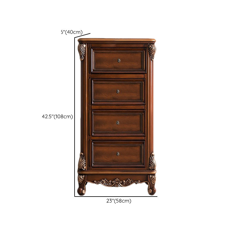 Traditional Wooden Storage Chest Bedroom Vertical Chest with Drawers Clearhalo 'Bedroom Furniture' 'Dressers & Chests' 'dressers_chests' 'furn' 'furn_dressers_chests' 'Furniture' 7808530