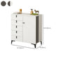 Modern White Wood Storage Chest with Soft-Close Drawers for Home