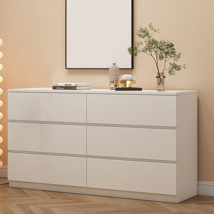 Modern Horizontal Storage Chest with 6 Soft-Close Drawers for Home