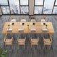 Rectangular Shaped Office Laptop Table Solid Wood in Natural 110.2"L x 39.4"W x 29.5"H Clearhalo 'furn' 'furn_office_desk' 'Furniture' 'Office Desks' 'Office Furniture' 'office_desk' 7808681