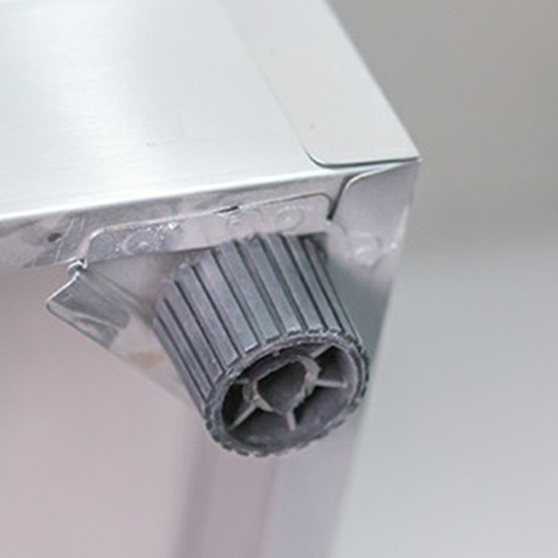 Rectangular Shaped Silver Office Desk with 3/5 Drawers for Office Clearhalo 'furn' 'furn_office_desk' 'Furniture' 'Office Desks' 'Office Furniture' 'office_desk' 7808706