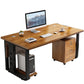 Modern Style Rectangular Shaped Office Writing Desk Wood in Brown Clearhalo 'furn' 'furn_office_desk' 'Furniture' 'Office Desks' 'Office Furniture' 'office_desk' 7808775