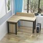 Industrial Office Desk Manufactured Wood L-Shape Writing Desk (Cabinet not Included) Left Hand Return Clearhalo 'furn' 'furn_office_desk' 'Furniture' 'Office Desks' 'Office Furniture' 'office_desk' 7808817