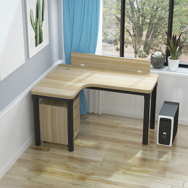 Industrial Office Desk Manufactured Wood L-Shape Writing Desk (Cabinet not Included) Left Hand Return Clearhalo 'furn' 'furn_office_desk' 'Furniture' 'Office Desks' 'Office Furniture' 'office_desk' 7808817