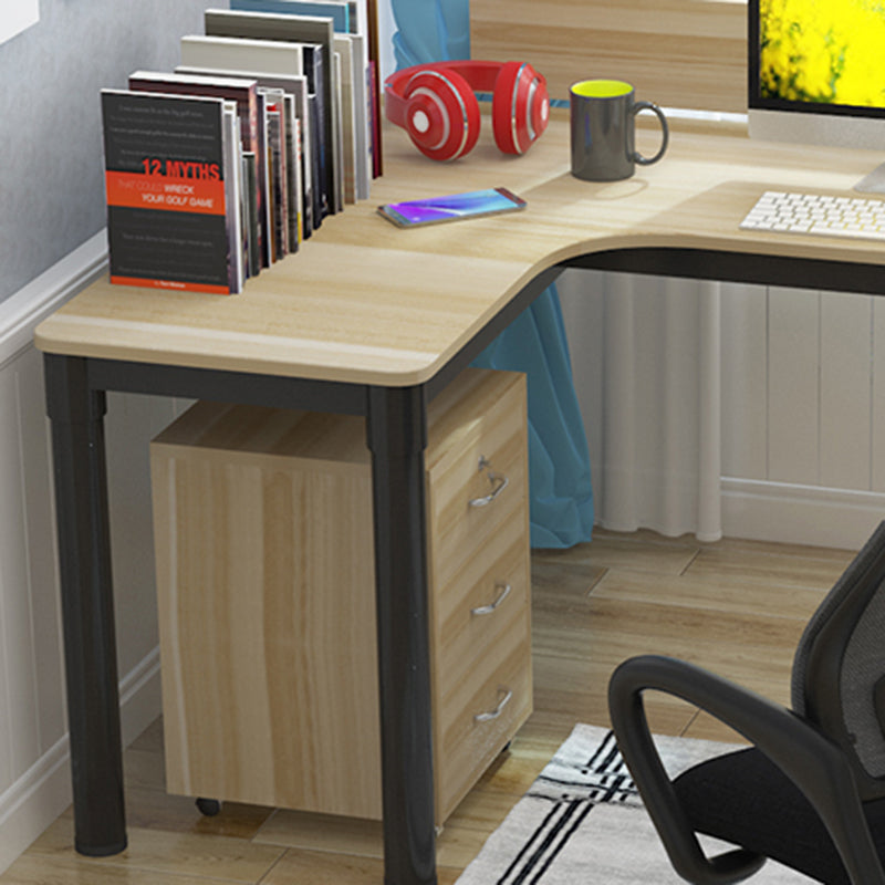 Industrial Office Desk Manufactured Wood L-Shape Writing Desk (Cabinet not Included) Clearhalo 'furn' 'furn_office_desk' 'Furniture' 'Office Desks' 'Office Furniture' 'office_desk' 7808819