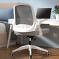 Modern Style Office Chair Adjustable Seat Height with Wheels White-Gray 1 Piece Latex Clearhalo 'furn' 'furn_office_chair' 'Furniture' 'Office Chairs' 'Office Furniture' 'office_chair' 7808941
