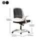Modern Style Office Chair Adjustable Seat Height with Wheels Clearhalo 'furn' 'furn_office_chair' 'Furniture' 'Office Chairs' 'Office Furniture' 'office_chair' 7808976