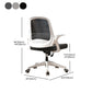 Modern Style Office Chair Adjustable Seat Height with Wheels Clearhalo 'furn' 'furn_office_chair' 'Furniture' 'Office Chairs' 'Office Furniture' 'office_chair' 7808977