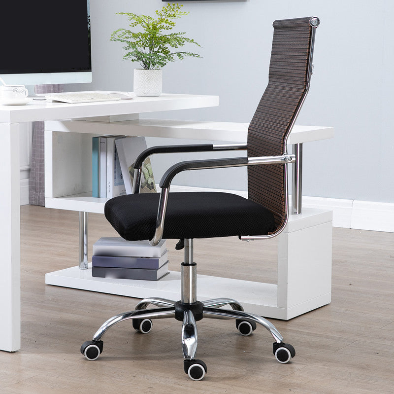 Chaise de bureau moderne Slide, hauteur de siège réglable, bras fixes avec roulettes