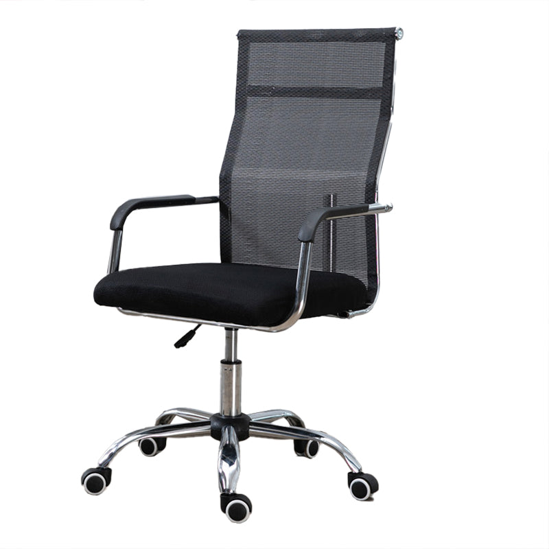 Schuif moderne bureaustoel verstelbare stoelhoogte vaste armen met wielen