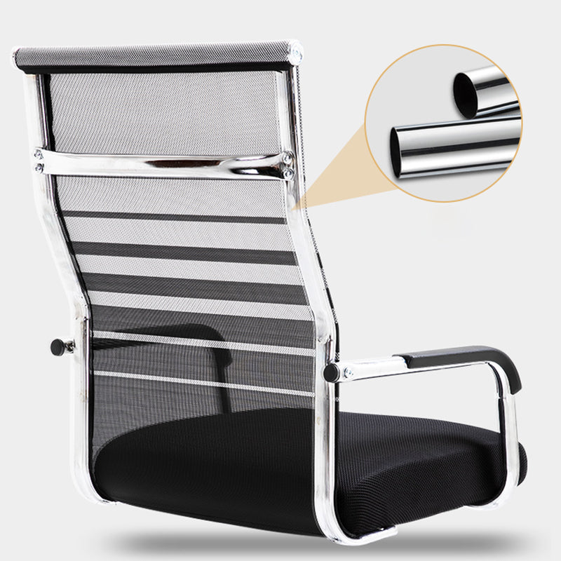 Chaise de bureau moderne Slide, hauteur de siège réglable, bras fixes avec roulettes