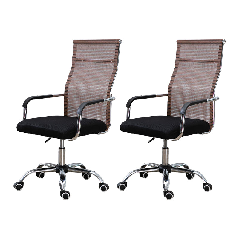 Chaise de bureau moderne Slide, hauteur de siège réglable, bras fixes avec roulettes