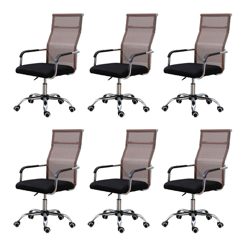 スライドモダンオフィスチェア調整可能なシートの高さ固定腕が車輪付き