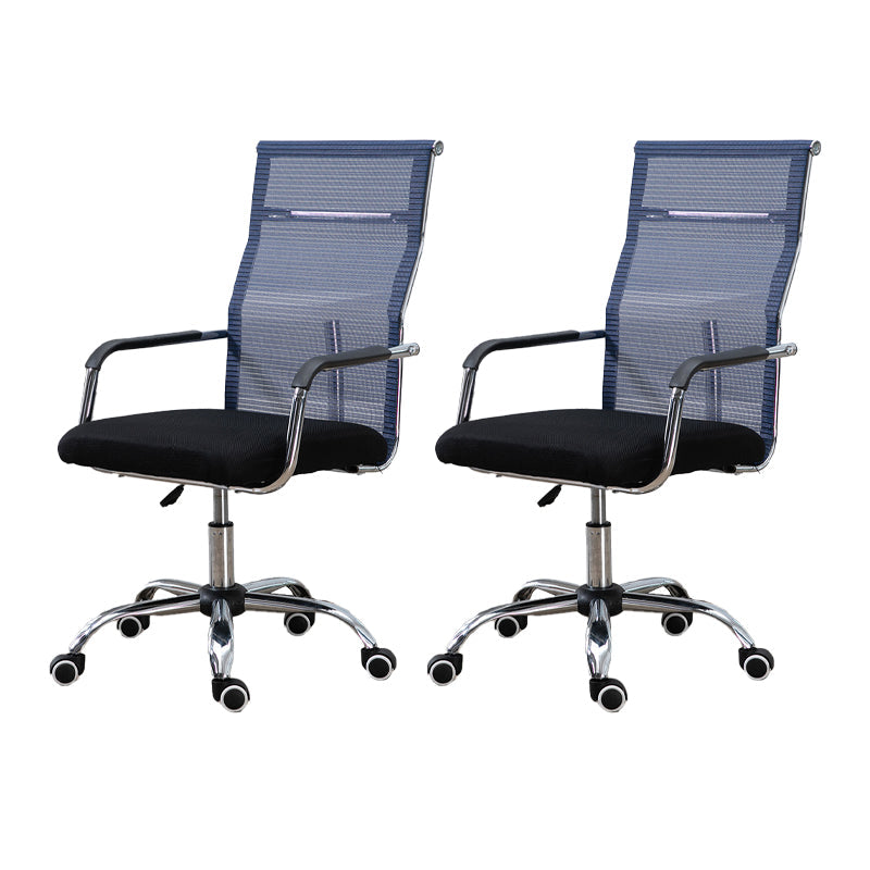 スライドモダンオフィスチェア調整可能なシートの高さ固定腕が車輪付き