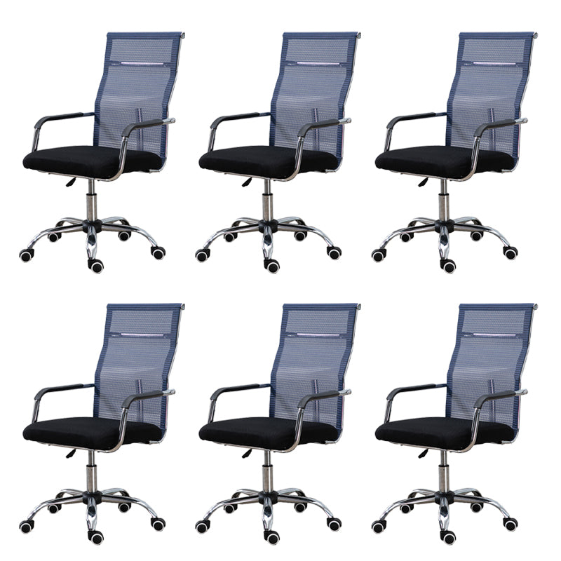 Chaise de bureau moderne Slide, hauteur de siège réglable, bras fixes avec roulettes
