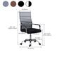 Chaise de bureau moderne Slide, hauteur de siège réglable, bras fixes avec roulettes