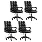 Modern Slide Office Chair Adjustable Seat Height with Wheels Black 4 Piece Set Clearhalo 'furn' 'furn_office_chair' 'Furniture' 'Office Chairs' 'Office Furniture' 'office_chair' 7809044