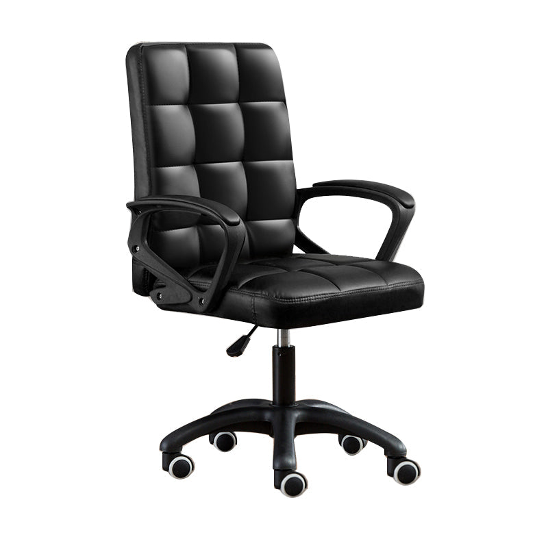 Modern Slide Office Chair Adjustable Seat Height with Wheels Clearhalo 'furn' 'furn_office_chair' 'Furniture' 'Office Chairs' 'Office Furniture' 'office_chair' 7809045