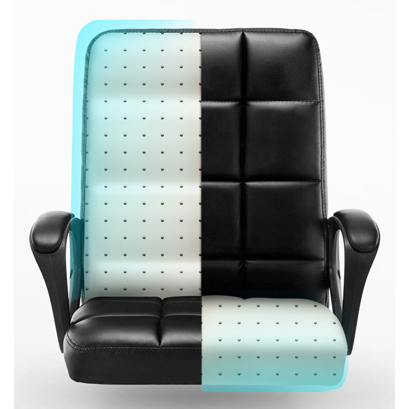 Modern Slide Office Chair Adjustable Seat Height with Wheels Clearhalo 'furn' 'furn_office_chair' 'Furniture' 'Office Chairs' 'Office Furniture' 'office_chair' 7809049