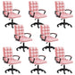 Modern Slide Office Chair Adjustable Seat Height with Wheels Pink 8 Piece Set Clearhalo 'furn' 'furn_office_chair' 'Furniture' 'Office Chairs' 'Office Furniture' 'office_chair' 7809064