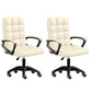 Modern Slide Office Chair Adjustable Seat Height with Wheels Off-White 2 Piece Set Clearhalo 'furn' 'furn_office_chair' 'Furniture' 'Office Chairs' 'Office Furniture' 'office_chair' 7809067