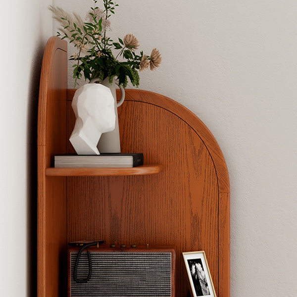 Skandinavischer Back -Regal -Bücherregal mit 4 Regalen für Home Office