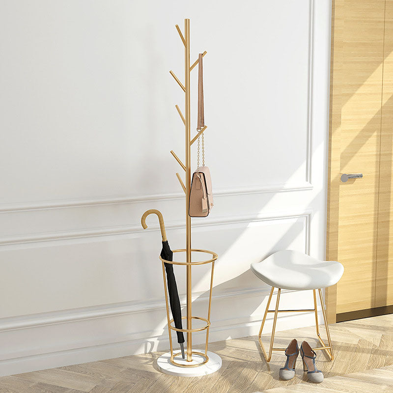 Glam Metal Cad -rek Marmeren basisjas Hanger voor woonkamer