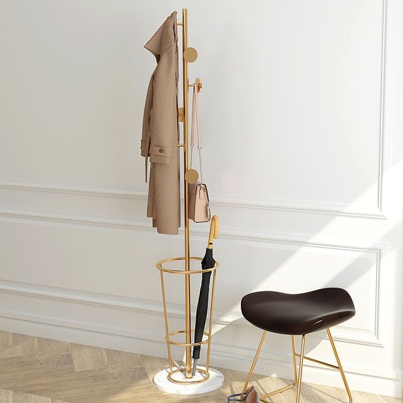 Glam Metal Cad -rek Marmeren basisjas Hanger voor woonkamer