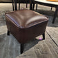 Mid Century Modern Pouf Ottoman Faux Leather Rectangle Ottoman with Chair Legs Clearhalo 'furn' 'furn_ottomans_poufs' 'Furniture' 'Living Room Furniture' 'Ottomans & Poufs' 'ottomans_poufs' 7809528