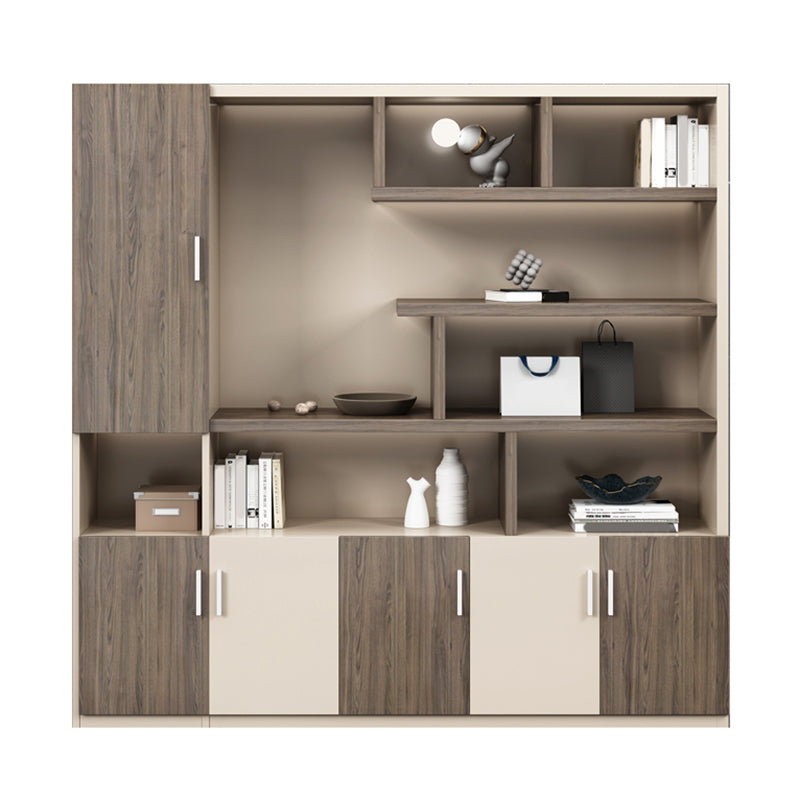 Engineered Wood File Cabinet Contemporary Vertical Cabinet with Storage