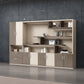 Engineered Wood File Cabinet Contemporary Vertical Cabinet with Storage
