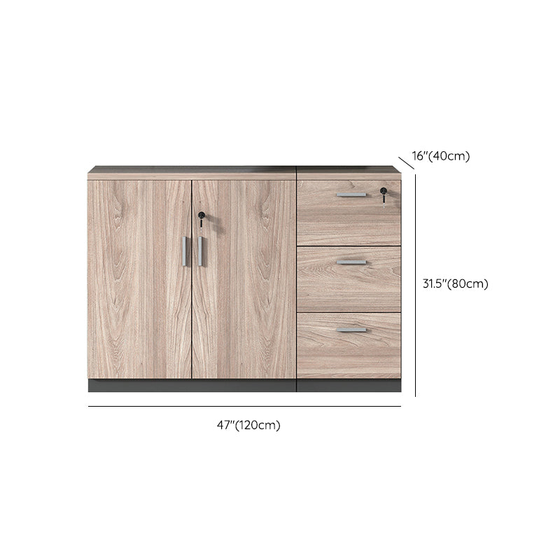 Modern Wooden Filing Cabinet Lock Storage for Home and Office Clearhalo 'Filing Cabinets' 'filling_cabinets' 'furn' 'furn_filling_cabinets' 'Furniture' 'Office Furniture' 7811487