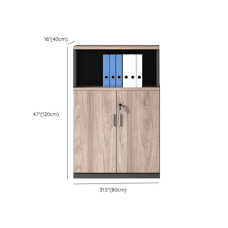 Modern Wooden Filing Cabinet Lock Storage for Home and Office Clearhalo 'Filing Cabinets' 'filling_cabinets' 'furn' 'furn_filling_cabinets' 'Furniture' 'Office Furniture' 7811488