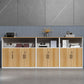 Modern Engineered Wood Filing Cabinet with Lock Storage for Home Office
