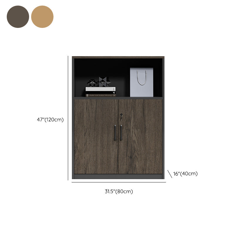 Modern Engineered Wood Filing Cabinet with Lock Storage for Home Office