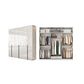 Hinged Wardrobe Armoire with Shelves White Wardrobe Closet for Home
