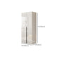Hinged Wardrobe Armoire with Shelves White Wardrobe Closet for Home