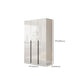 Hinged Wardrobe Armoire with Shelves White Wardrobe Closet for Home