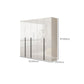 Hinged Wardrobe Armoire with Shelves White Wardrobe Closet for Home