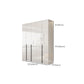 Hinged Wardrobe Armoire with Shelves White Wardrobe Closet for Home