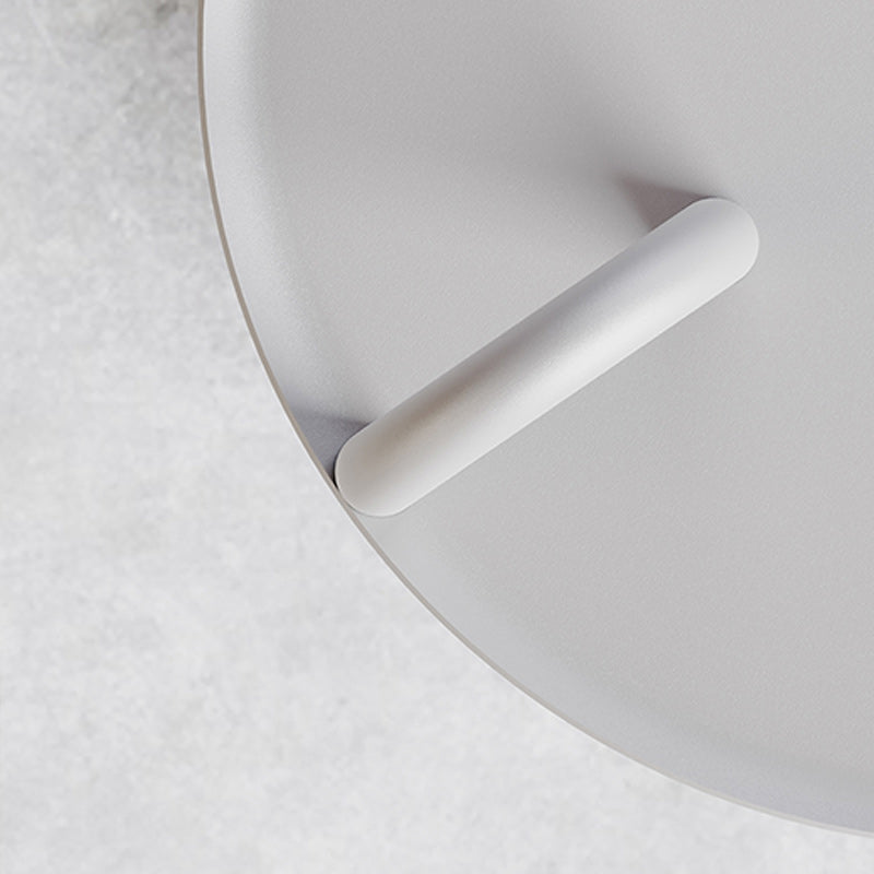 Pedestal Accent Side Table Metal Tray Top Side End Snack Table Clearhalo 'Coffee & Accent Tables' 'End & Side Tables' 'end_side_tables' 'furn' 'furn_end_side_tables' 'Furniture' 'Living Room Furniture' 7811795