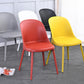 Sedia laterale semplice moderna sedia da pranzo in plastica per sala da pranzo