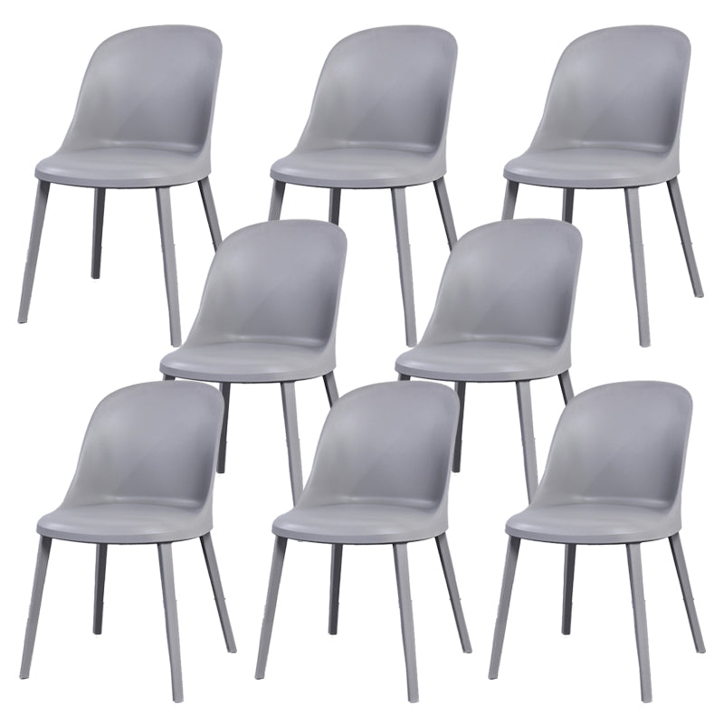 Sedia laterale semplice moderna sedia da pranzo in plastica per sala da pranzo