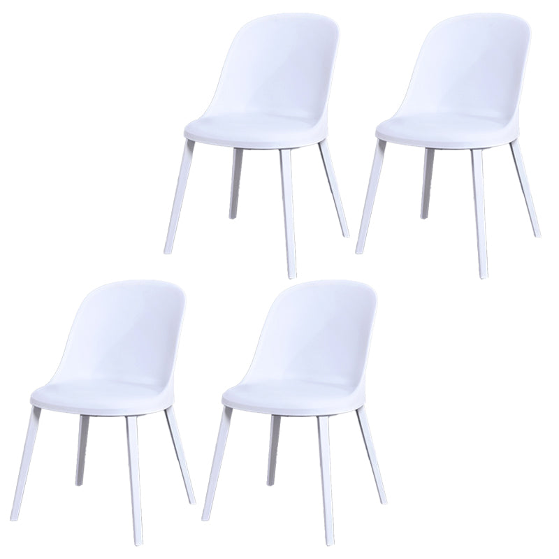 Sedia laterale semplice moderna sedia da pranzo in plastica per sala da pranzo