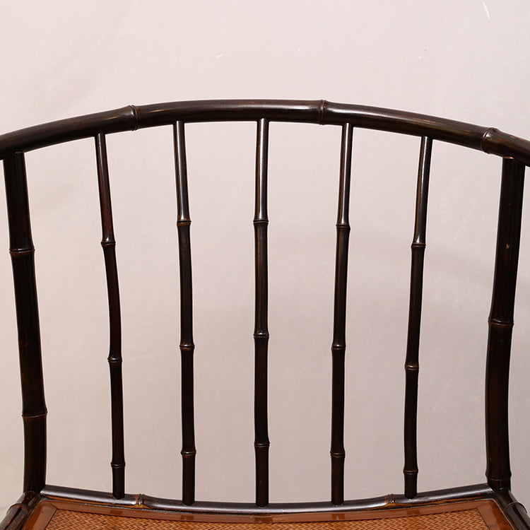 Sedie da pranzo posteriore di canna tradizionale sedia a braccio posteriore per sala da pranzo