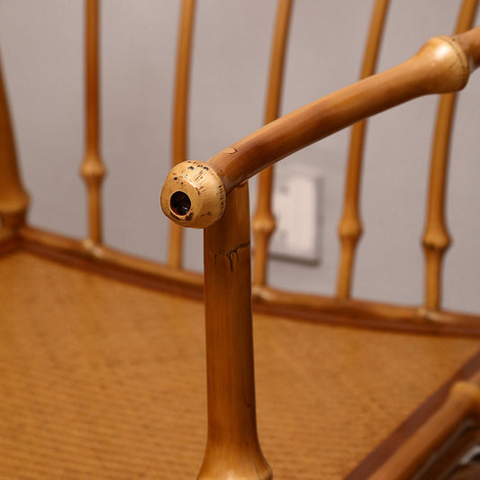 Sillas de comedor de caña para el brazo trasero tradicional para comedor